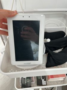 Tablet per la visualizzazione delle impronte digitali dello scanner intraorale