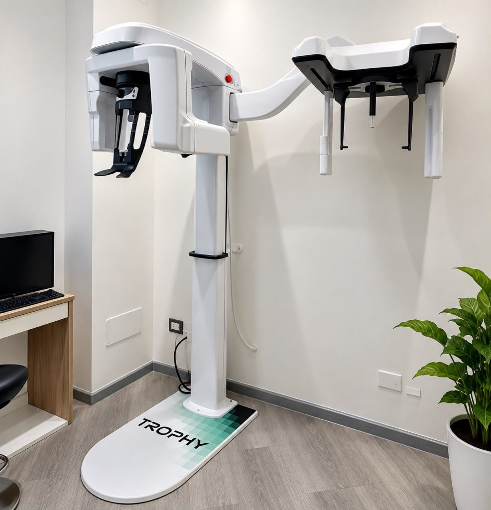TAC Cone Beam 3D Trophy installata nella sala radiologica dello studio